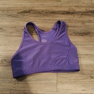 Purple sports bra size Medium